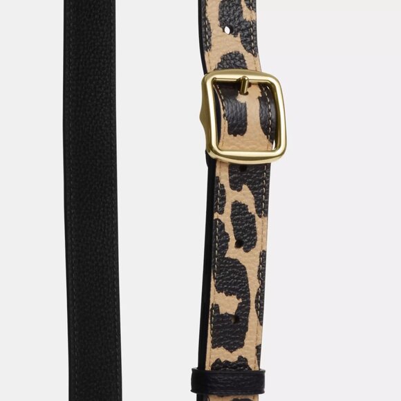 ❤️🐆Coach Leather Strap With Leopard Print - Picture 4 of 7